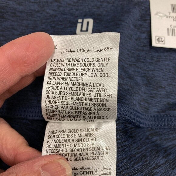 Ideology Crop Leggings, Size XXL, Blue, High Rise Front Pocket Flex Stretch, NEW - Picture 15 of 16